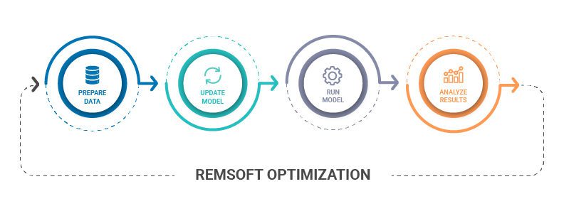 The Remsoft optimization modeling workflow